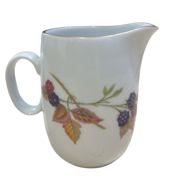 Royal Worcester Evesham Gold Creamer Small Pitcher Jug Vintage 4” Tall - Picture 1 of 5